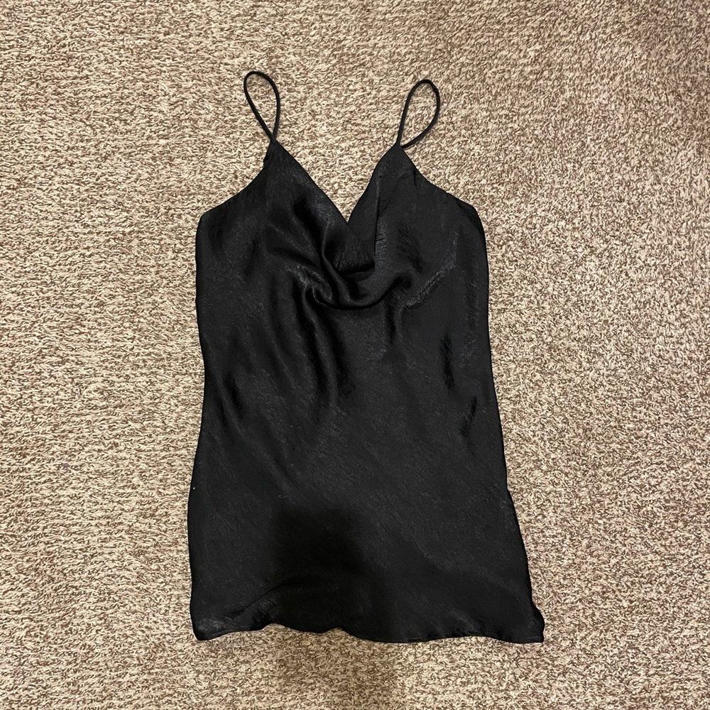Black slip dress